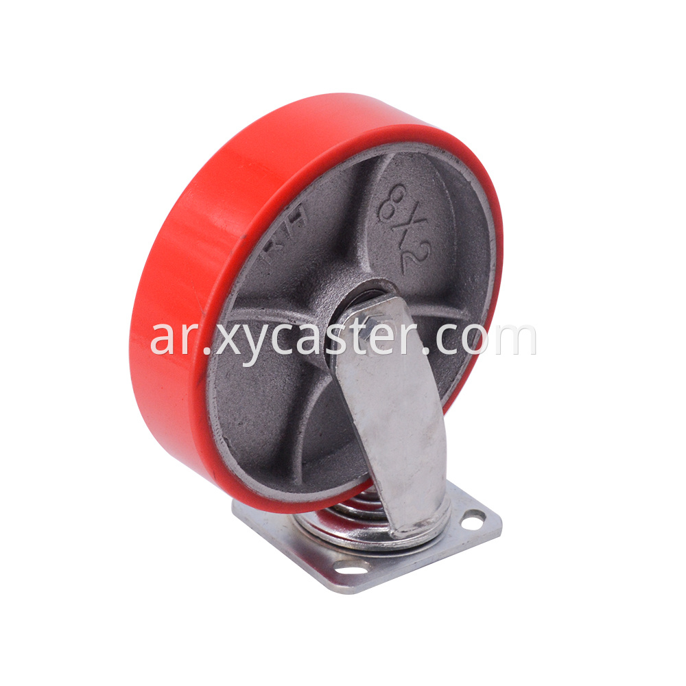 8 Inch Red Caster